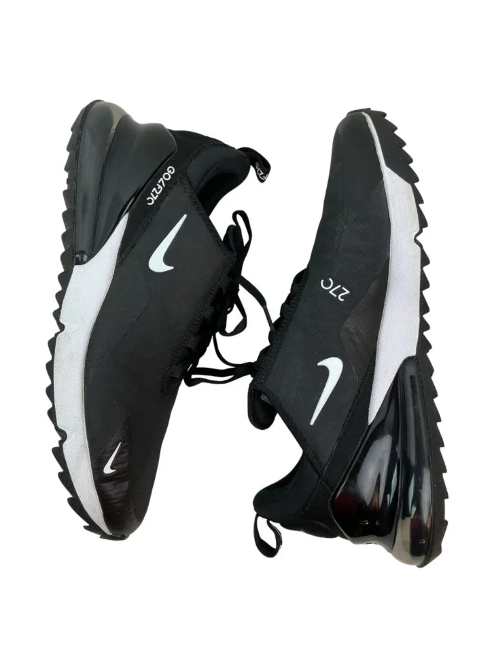 Nike Air Max 270 Golf Shoes Black White Golf Shoes Mens 10.5
